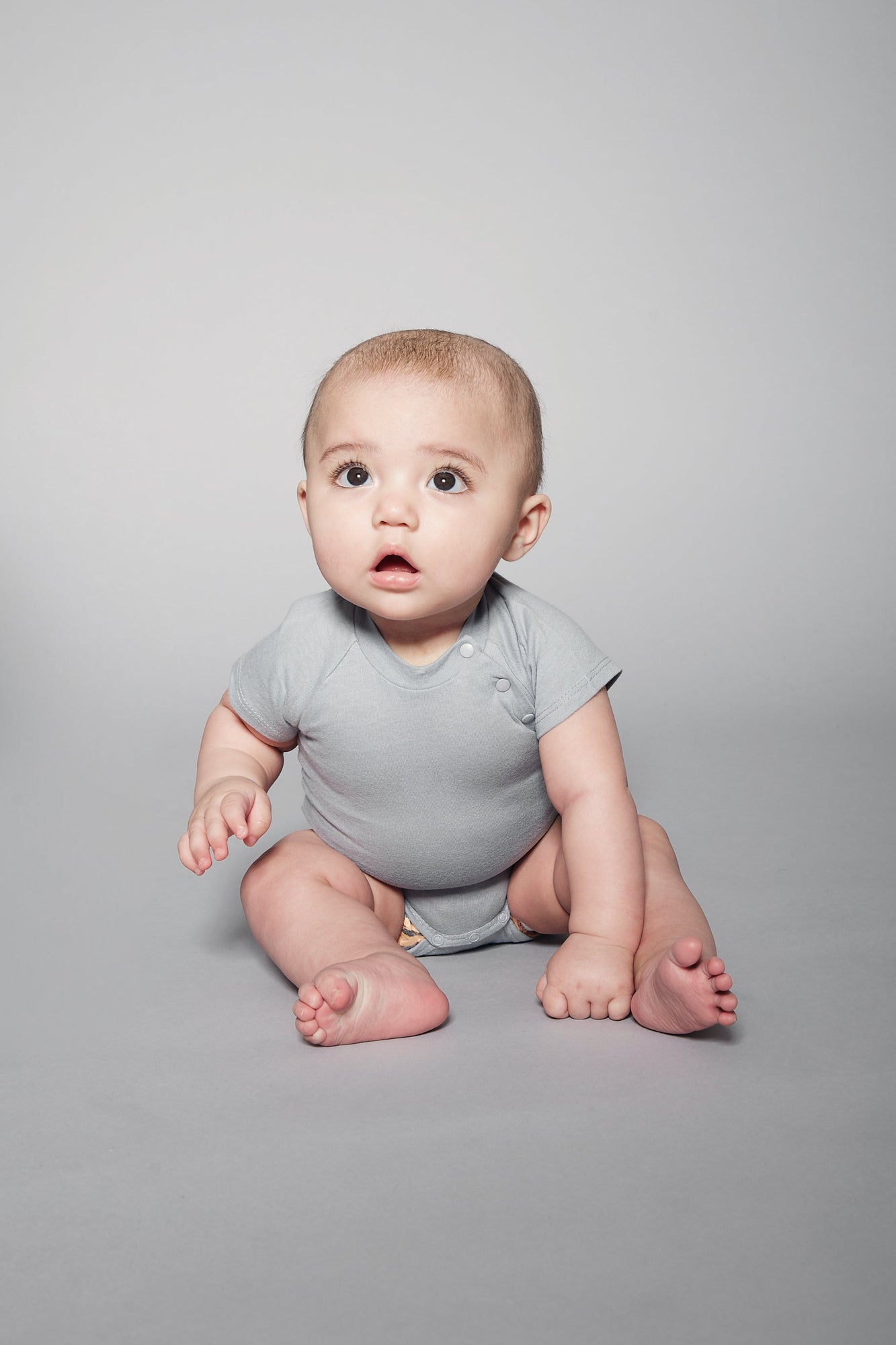 SS Bamboo Bodysuit | Hazy Grey