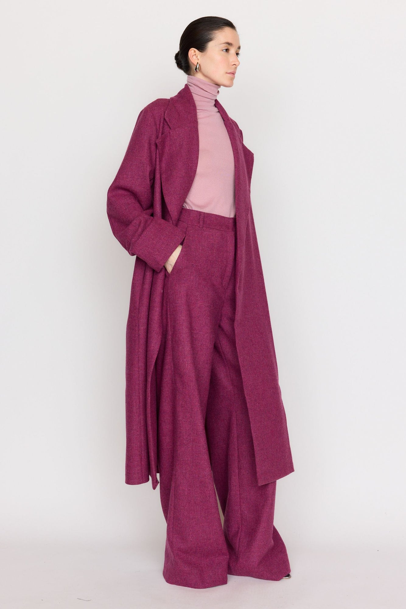 Josephine Coat | Pink Tweed