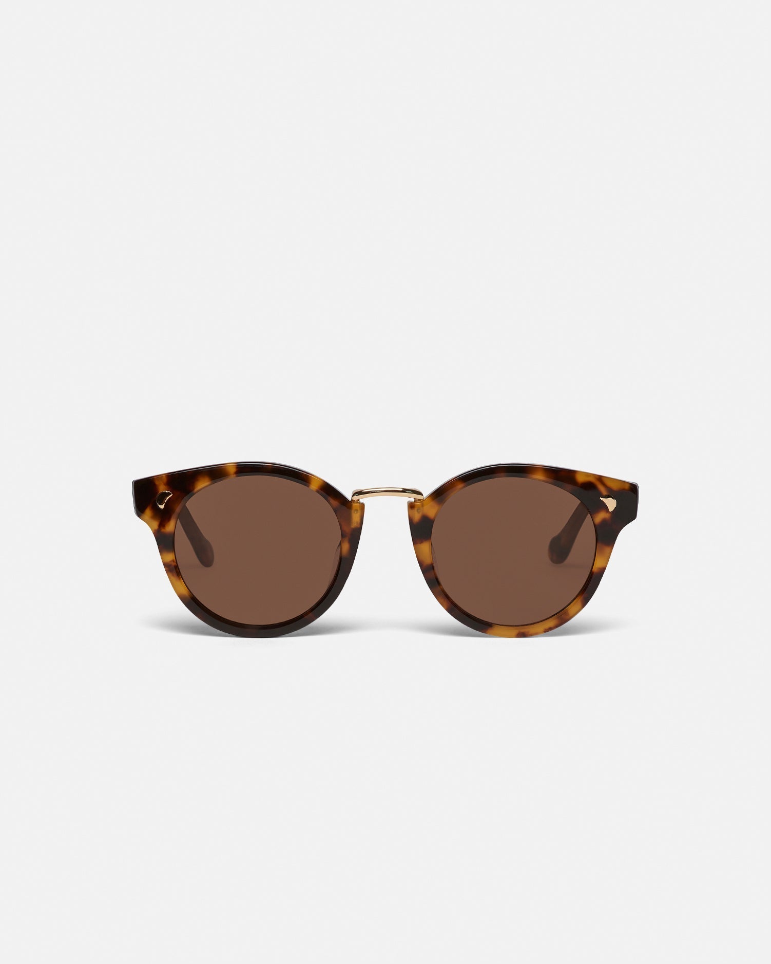 Unisex | Duy Bio-Plastic Round-Frame Sunglasses | Dark Amber