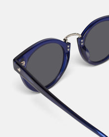 Unisex | Duy Bio-Plastic Round-Frame Sunglasses | Navy