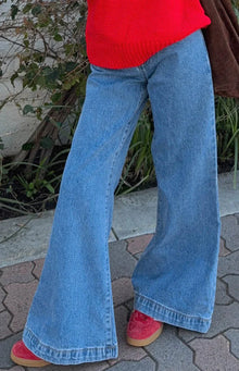 Dandy Denim Flare Jeans | Mid Wash