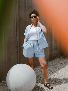 Radiant Short | Cashmere Blue