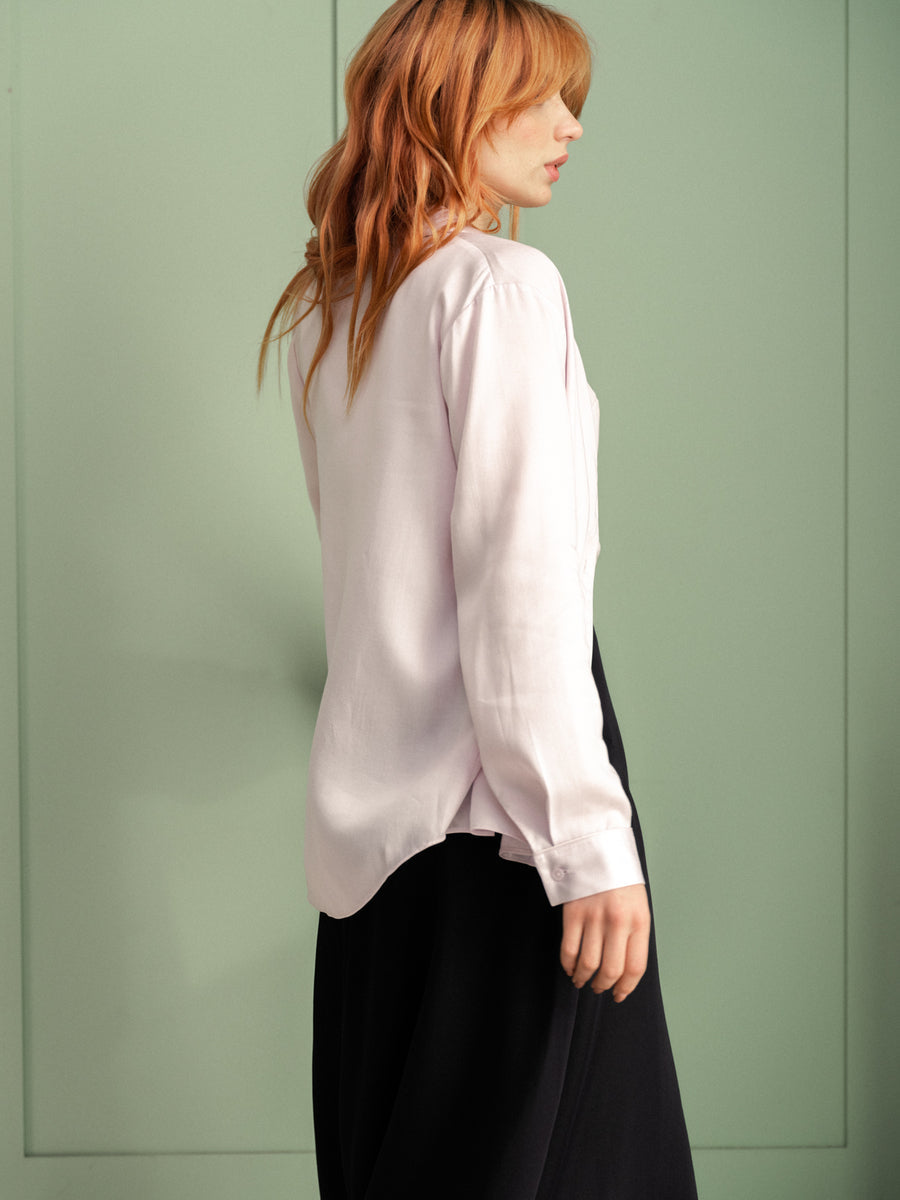 Elegant Long Sleeve Blouse | Orchid