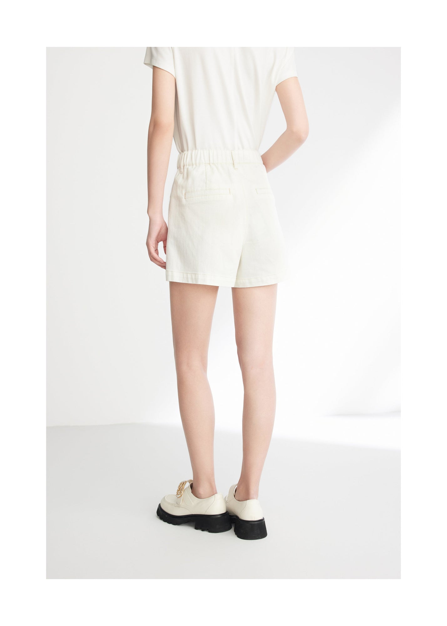 Denim Shorts | White