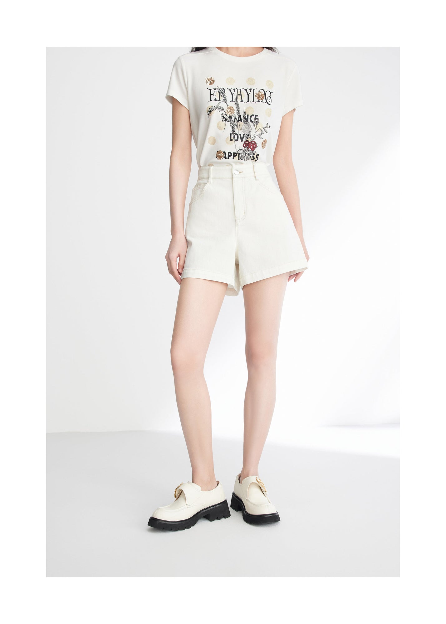 Denim Shorts | White