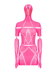 Domino Dress | Shocking Pink