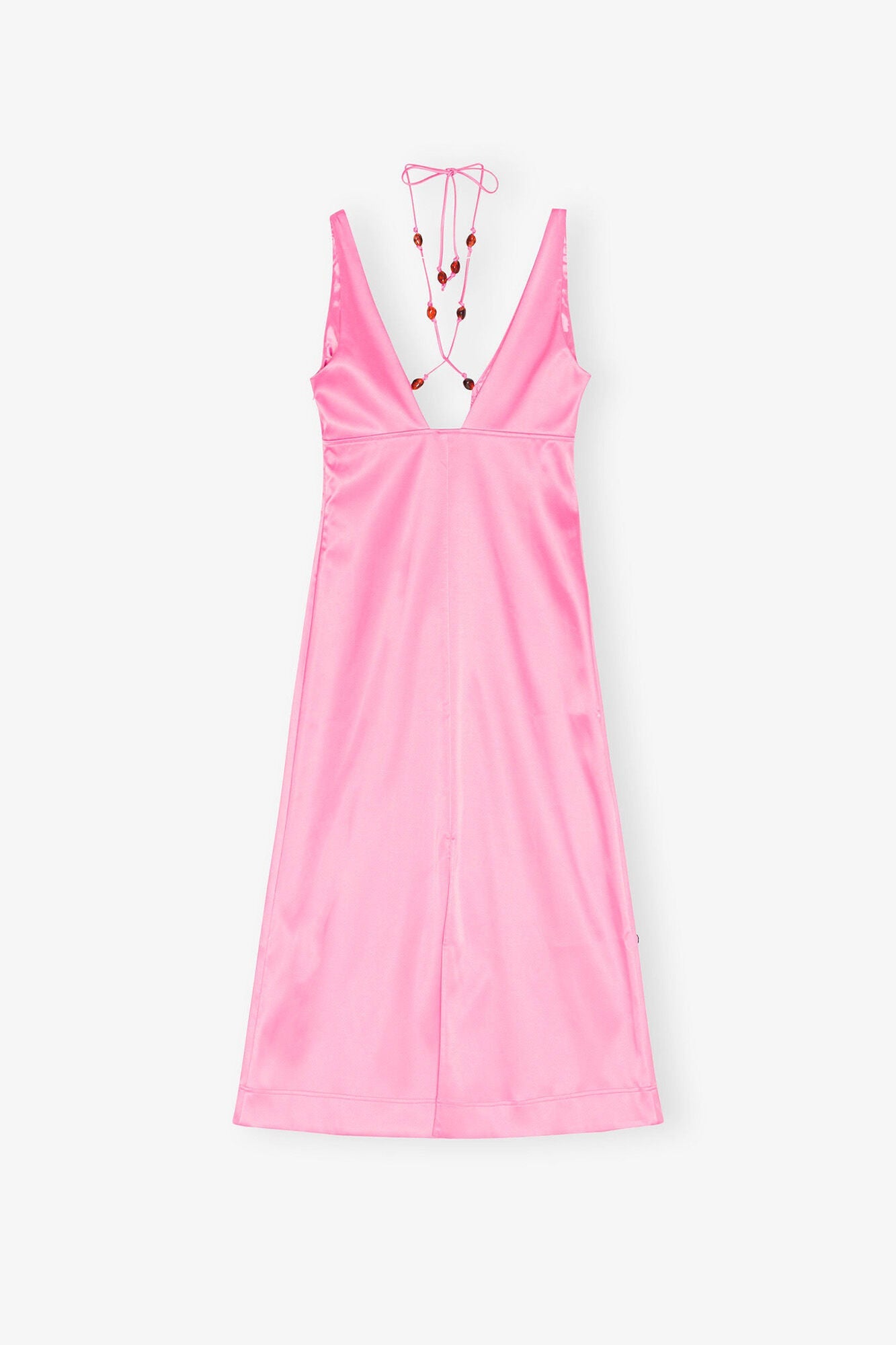 Double Satin Halter Neck Dress | Wild Orchid