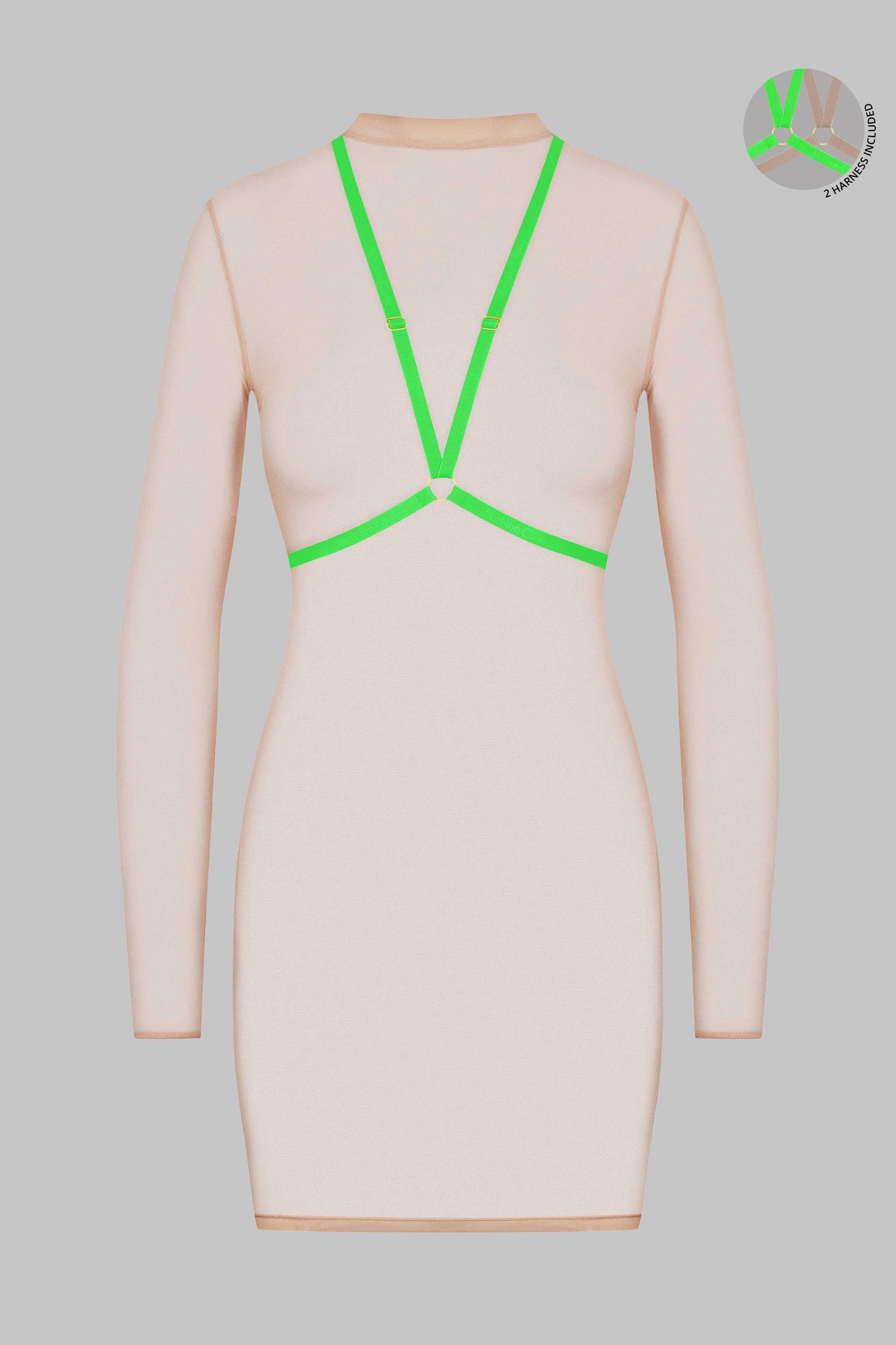 Dress with harness - Corps à Corps | Nude