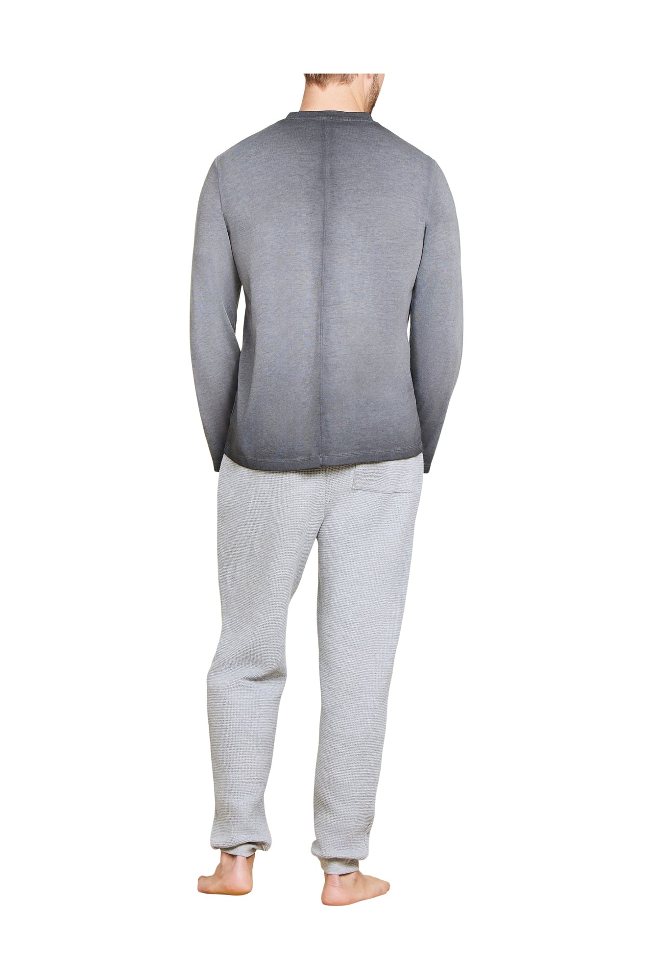 Mens | Malibu Collection Triblend Long Sleeve Pocket Tee | Mineral Carbon