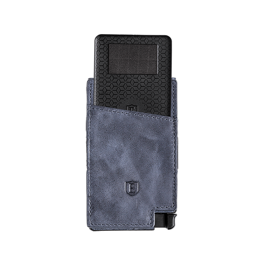 Leather Cardholder | Steel Blue