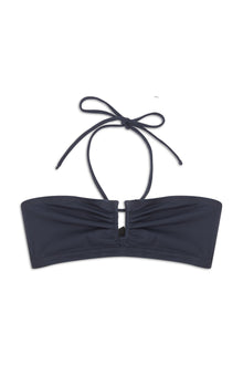 Penelope Bandeau Bikini Top | Deep Blue