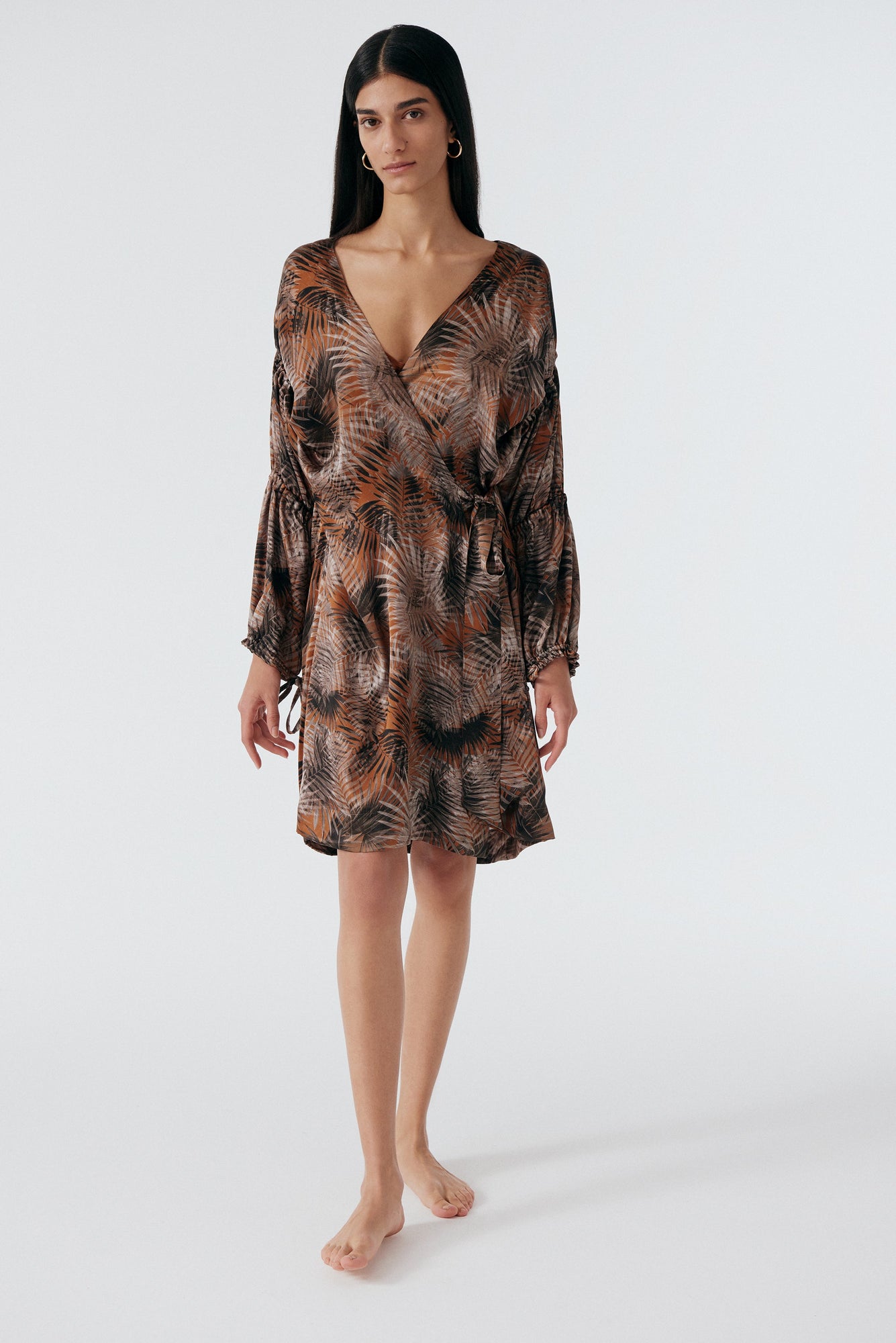 Palm Springs Silk Robe | Multi