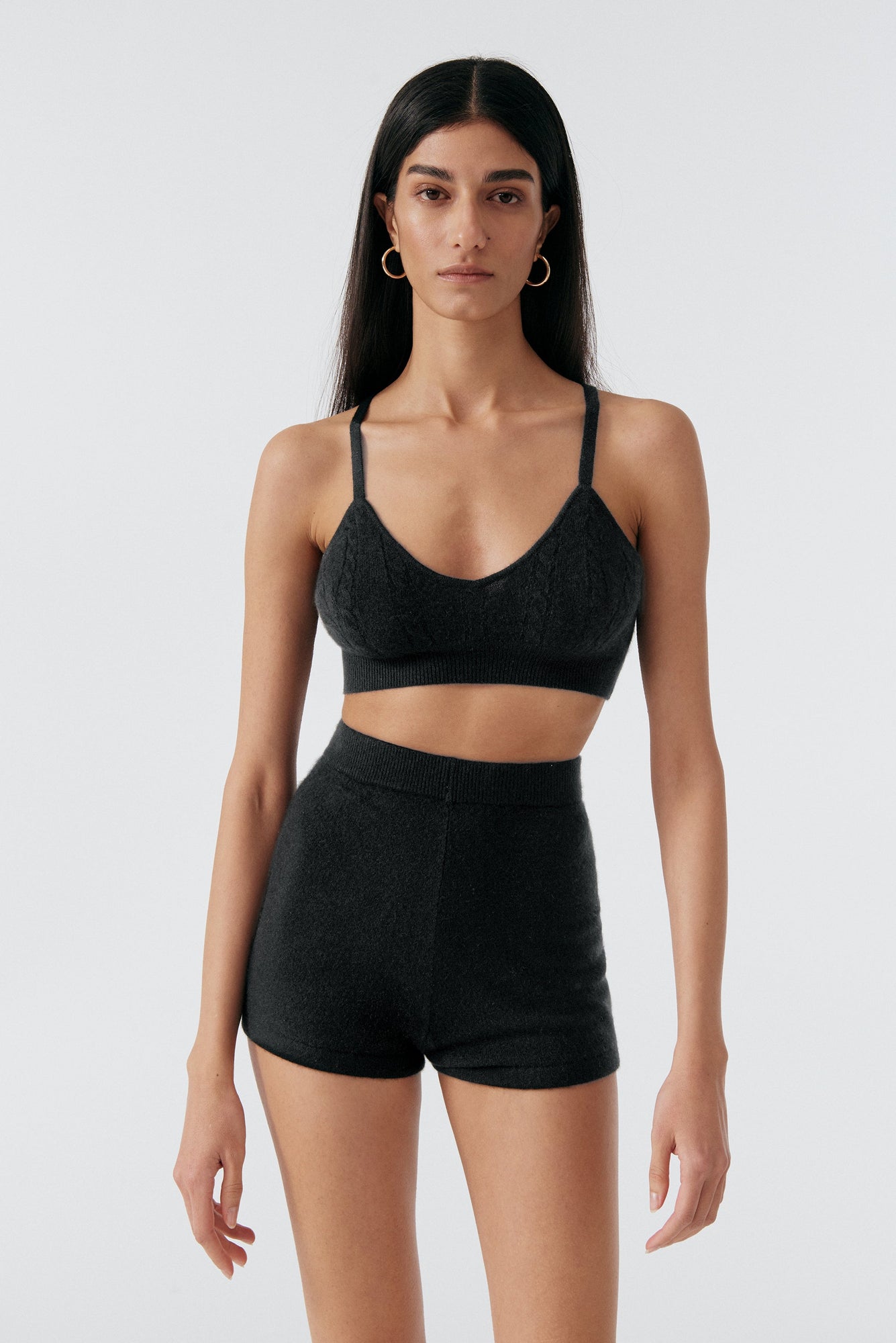 Cashmere Bralette | Black