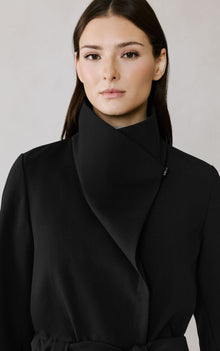 Emory Draped Jacket | Black