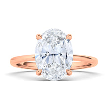 2.00 CT Round Lab-Grown Diamond | Engagement Ring | 18K Rose Gold | F Color | VS1 Clarity