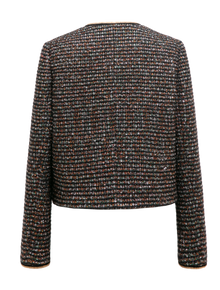 Cropped Tweed Jacket | Black