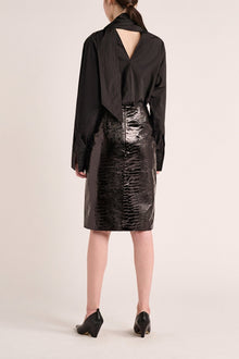 Evie Scarf Shirt | Black