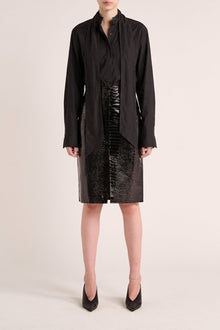 Evie Scarf Shirt | Black