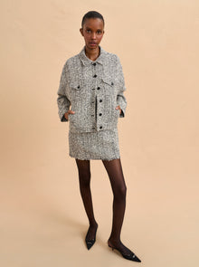 Esther Jacket | Ivory x Black