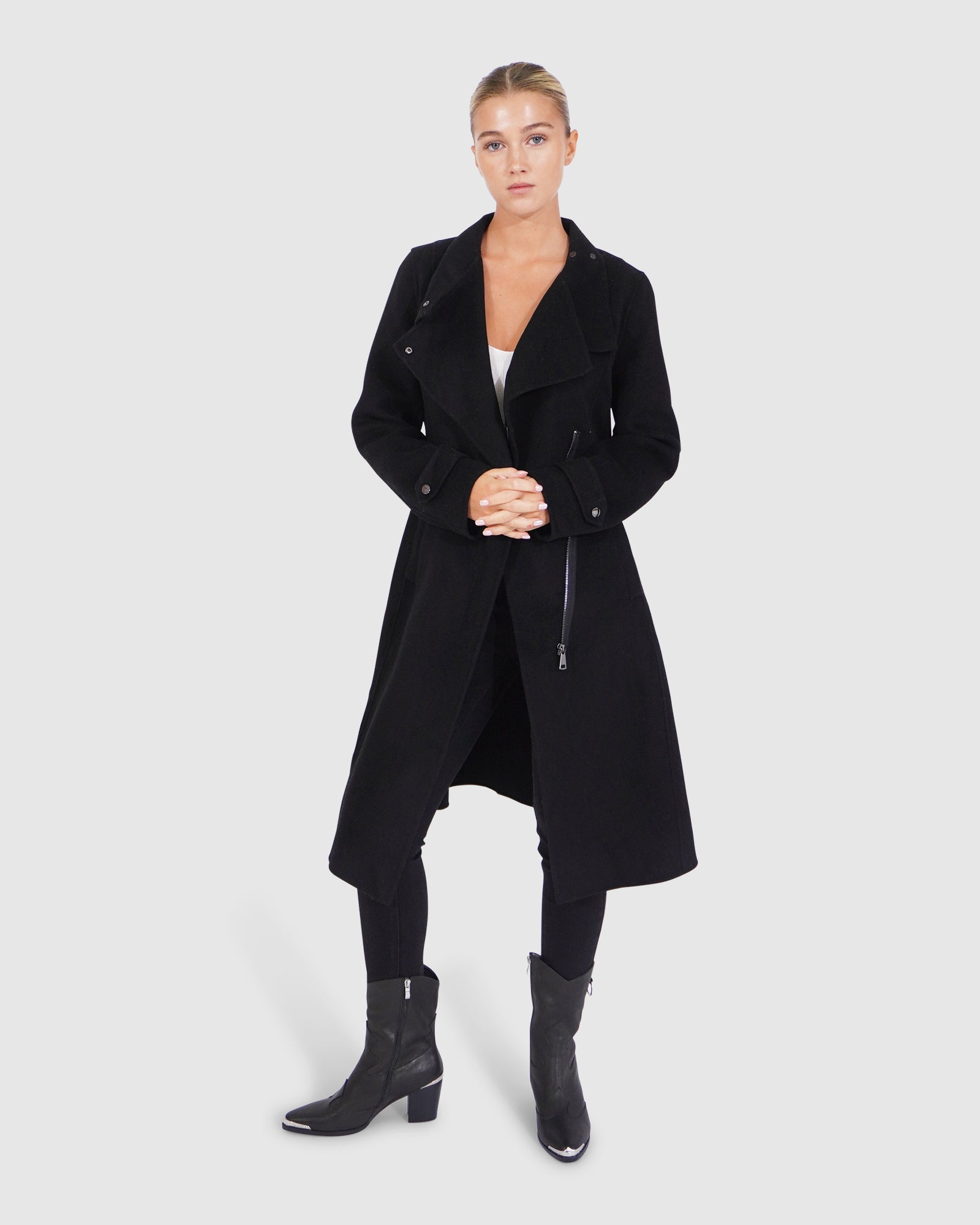 Envy Me Zipped Coat | Women | Black