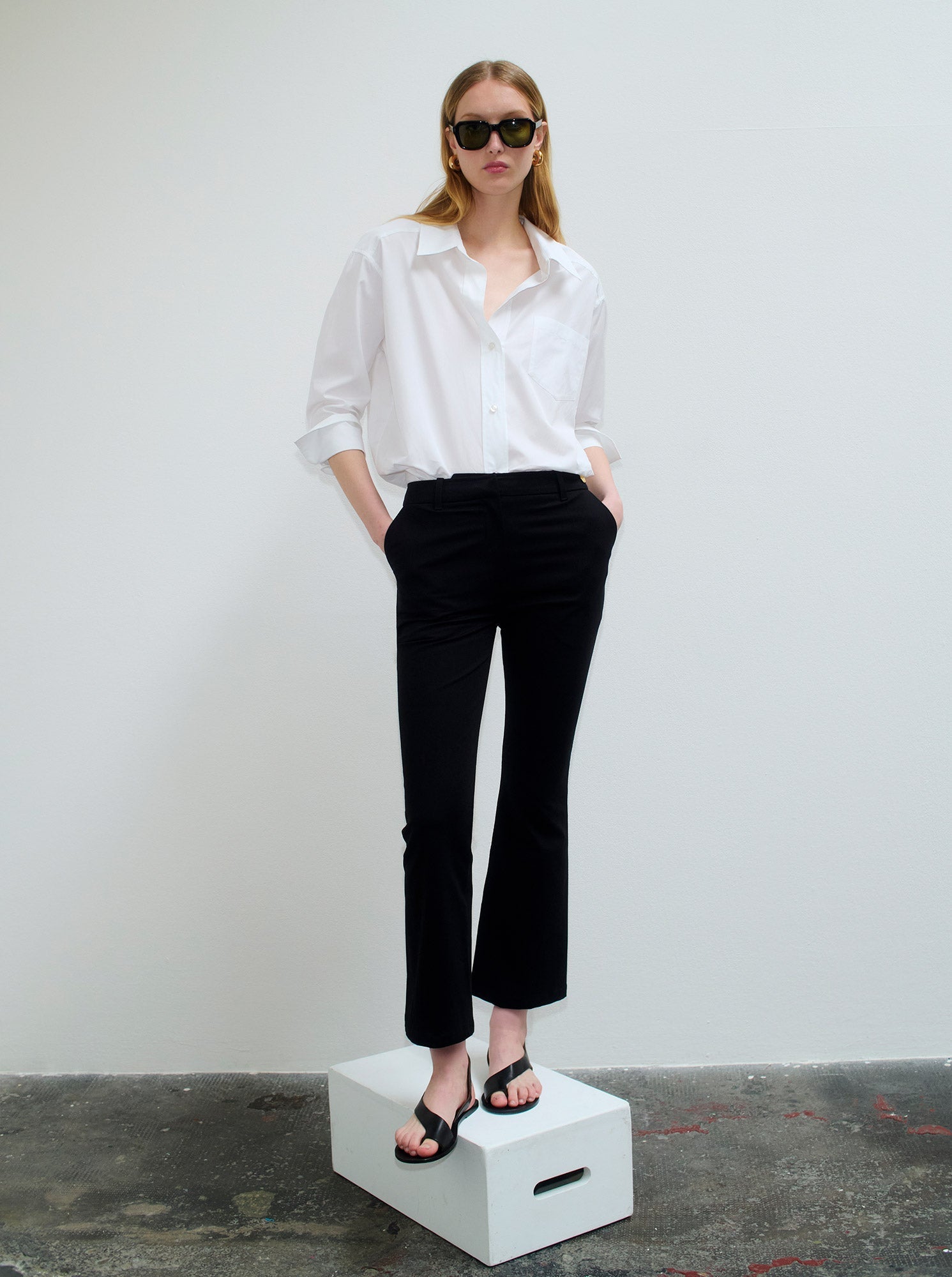 Petra Poplin Shirt | White