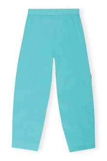 Elasticated Curve Trousers | Blue Curacao