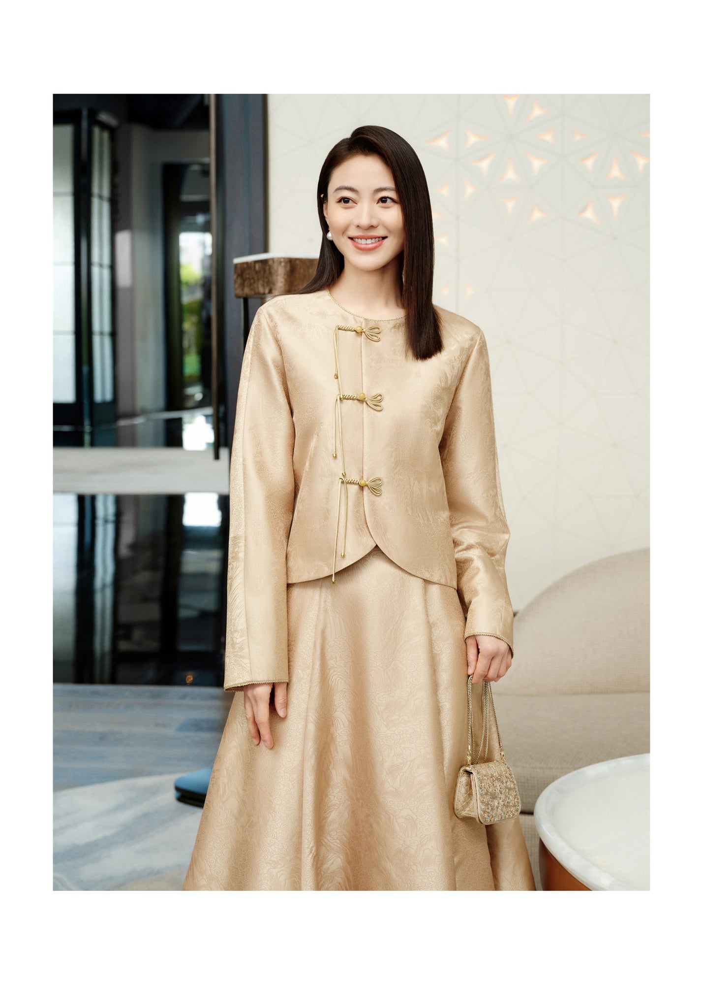 Elegant Chinese-style Jacket | Khaki