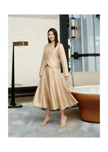 Elegant Chinese-style Jacket | Khaki