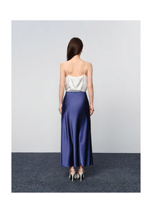 Elegant Midi Skirt | Navy