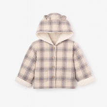 Unisex | Plaid Sherpa Reversible Jacket | Gray