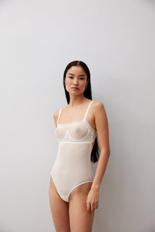 Kaia Underwire Bandeau Bodysuit | Ivory