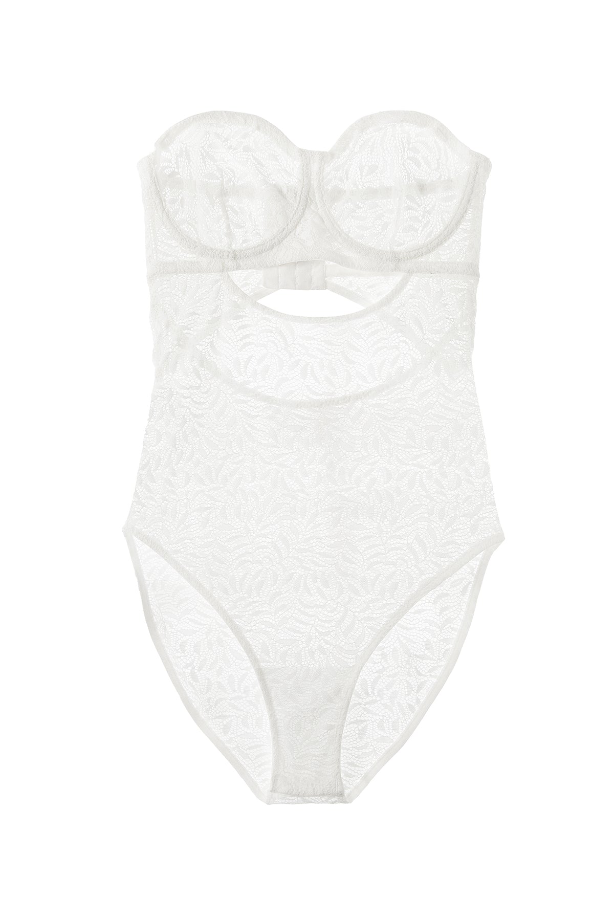 Acacia Underwire Strapless Bodysuit | Off White