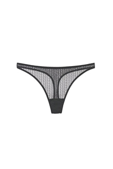 Honeycomb Thong | Black