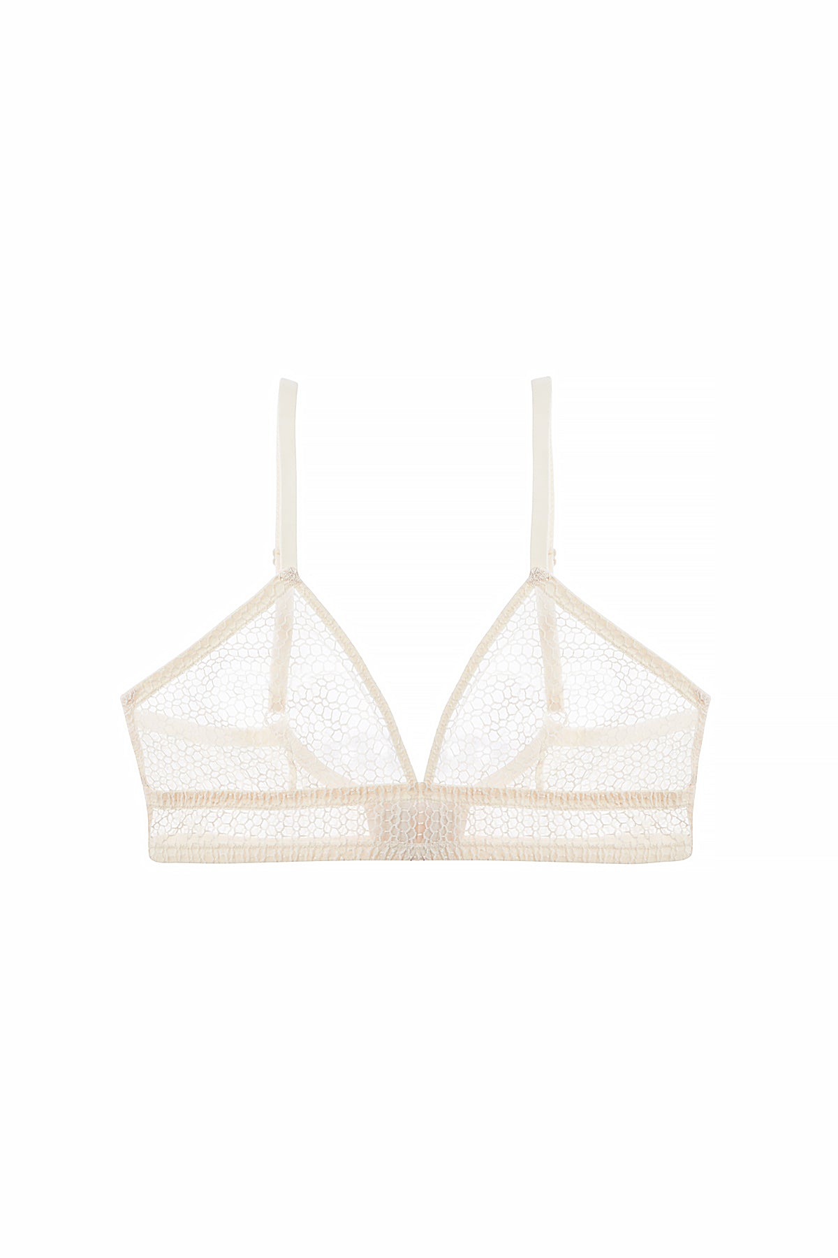 Honeycomb Triangle Soft Bra | Mastic