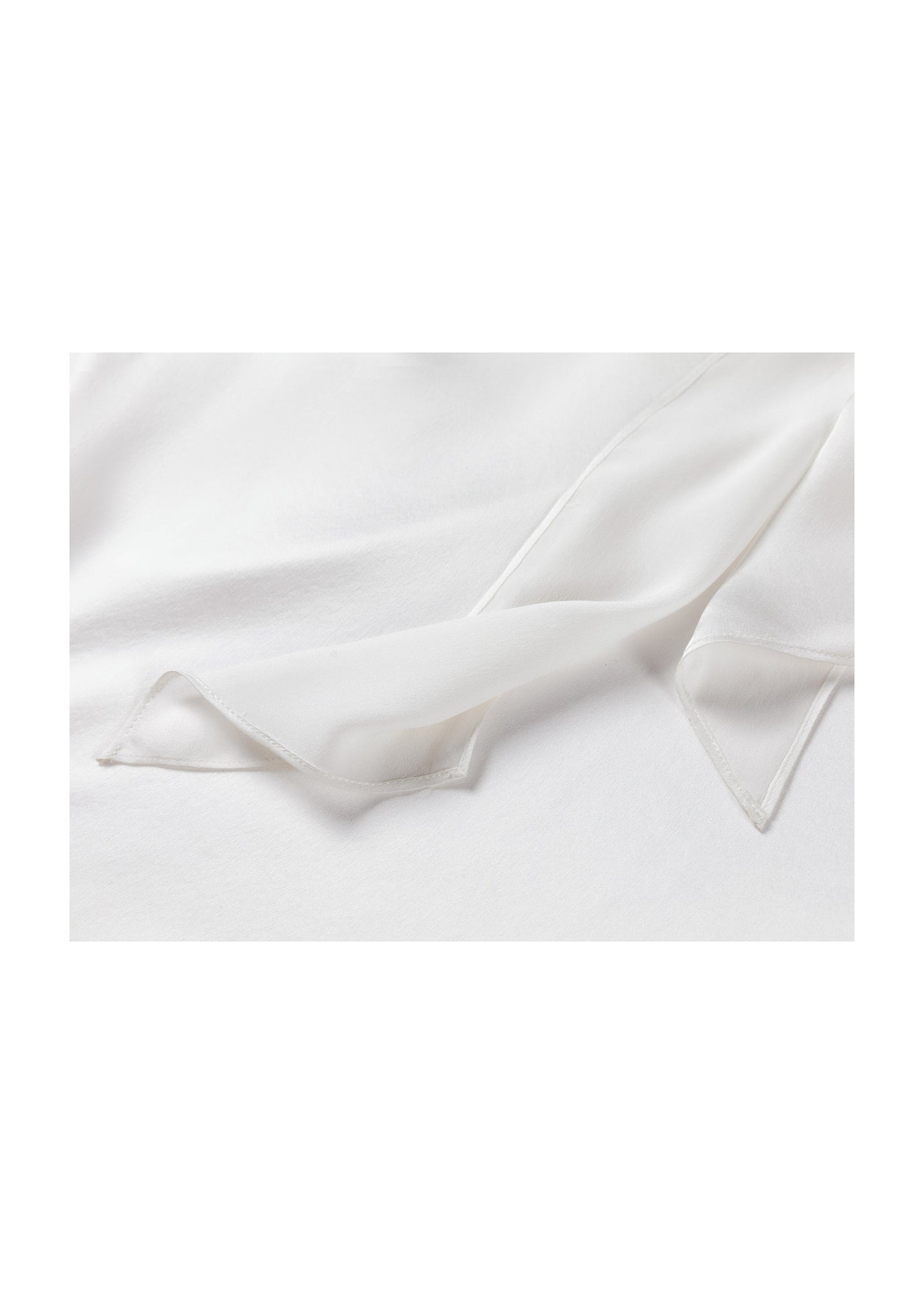 Embellished Silk Blouse | White