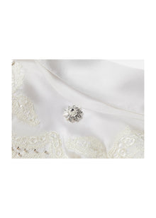 Embellished Silk Blouse | White