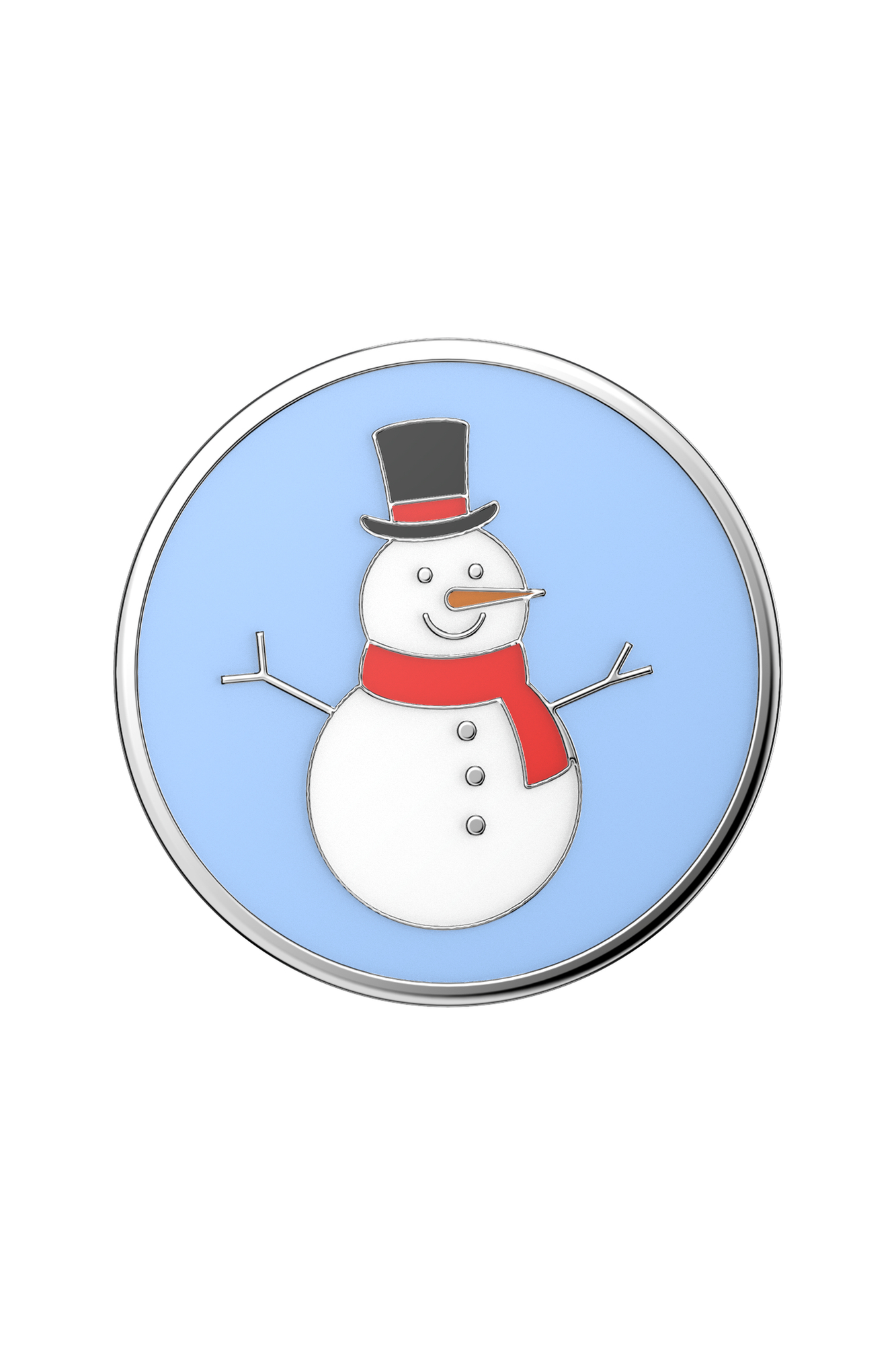 Enamel Snowman | Blue