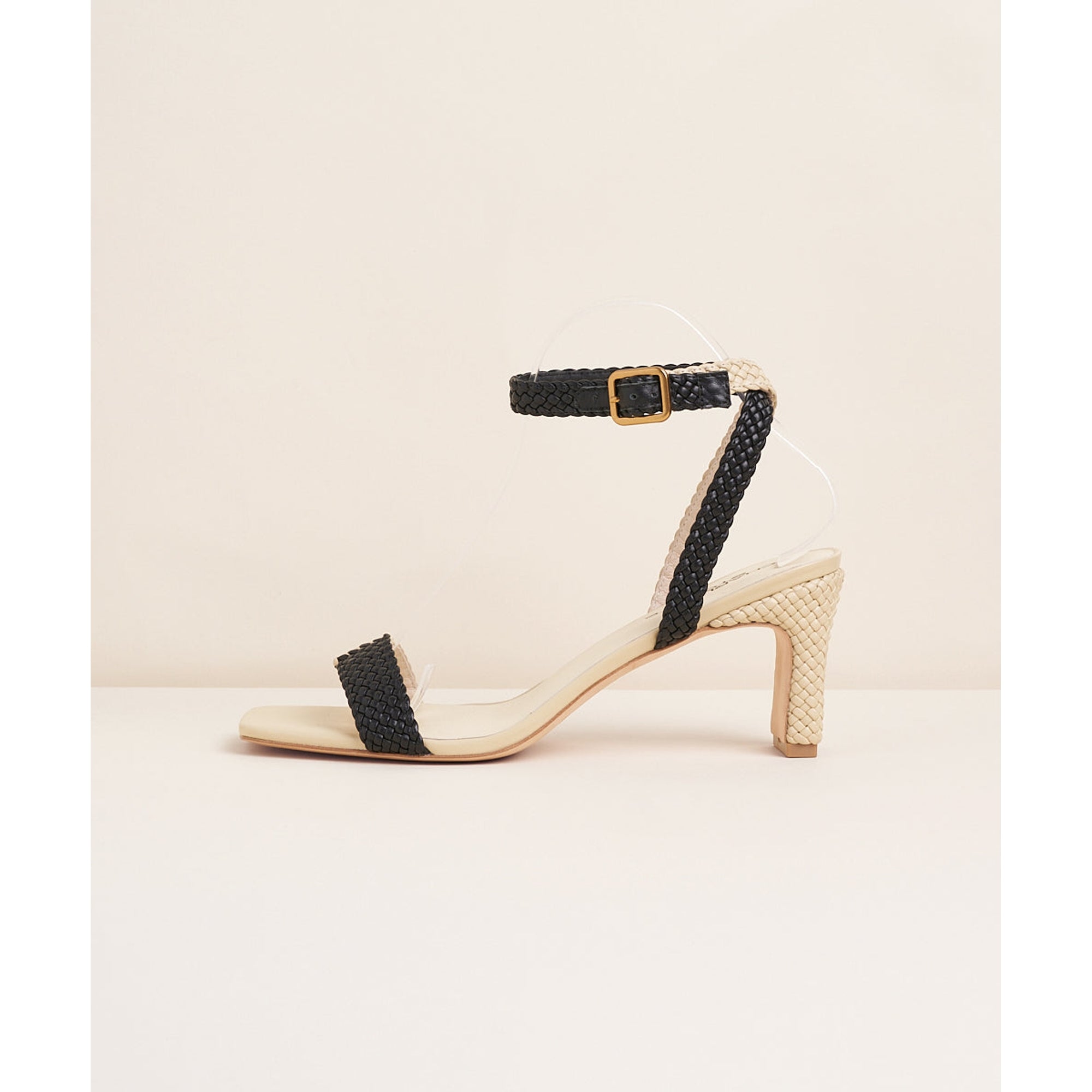 Enzo Strappy Heel | Black Oat