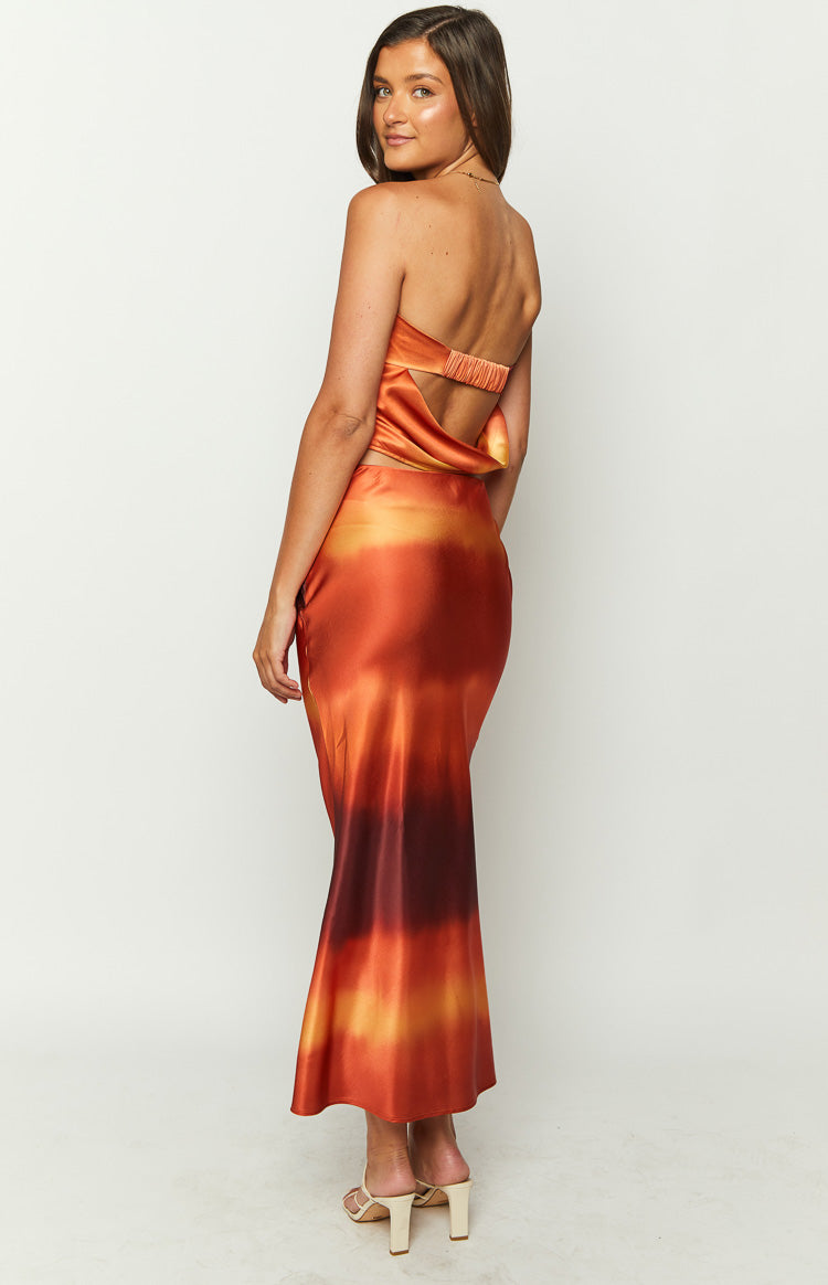Esme Maxi Skirt | Sunset Print