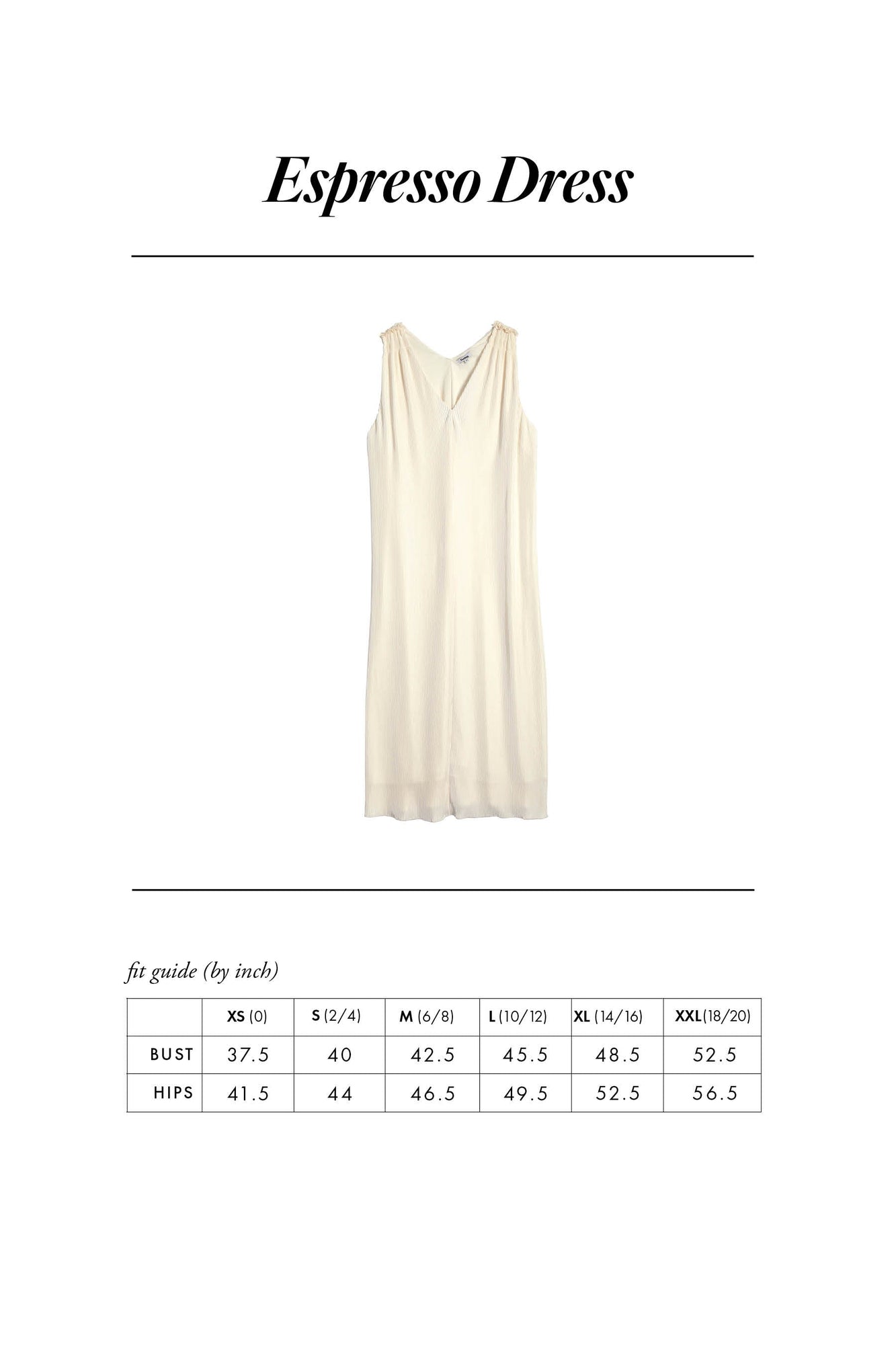 Espresso Dress | Cream