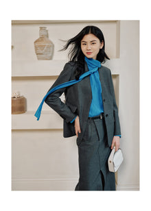 Ethnic Pleated Top | Sapphire