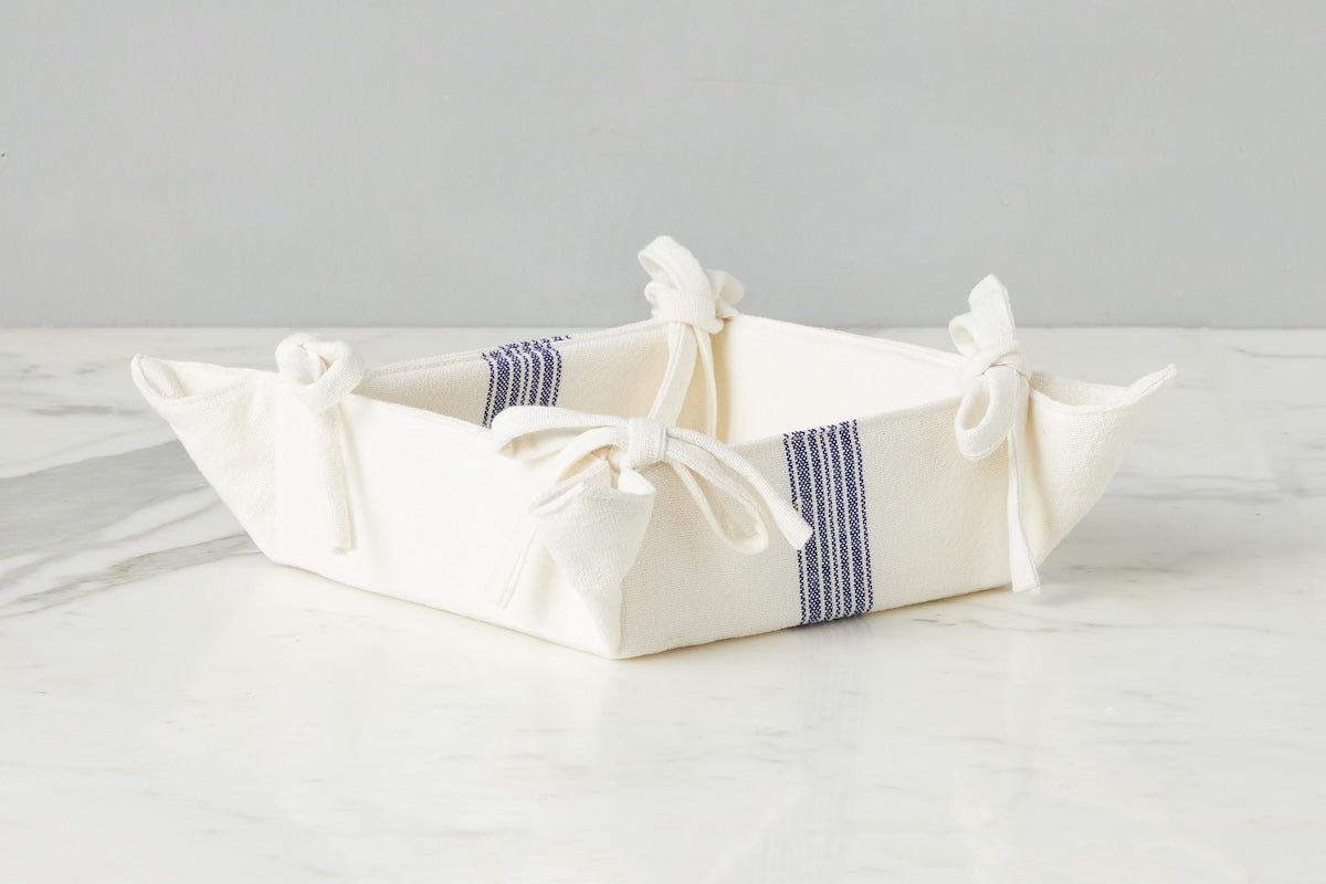 Napkin Tray | Vintage Navy Blue Stripe