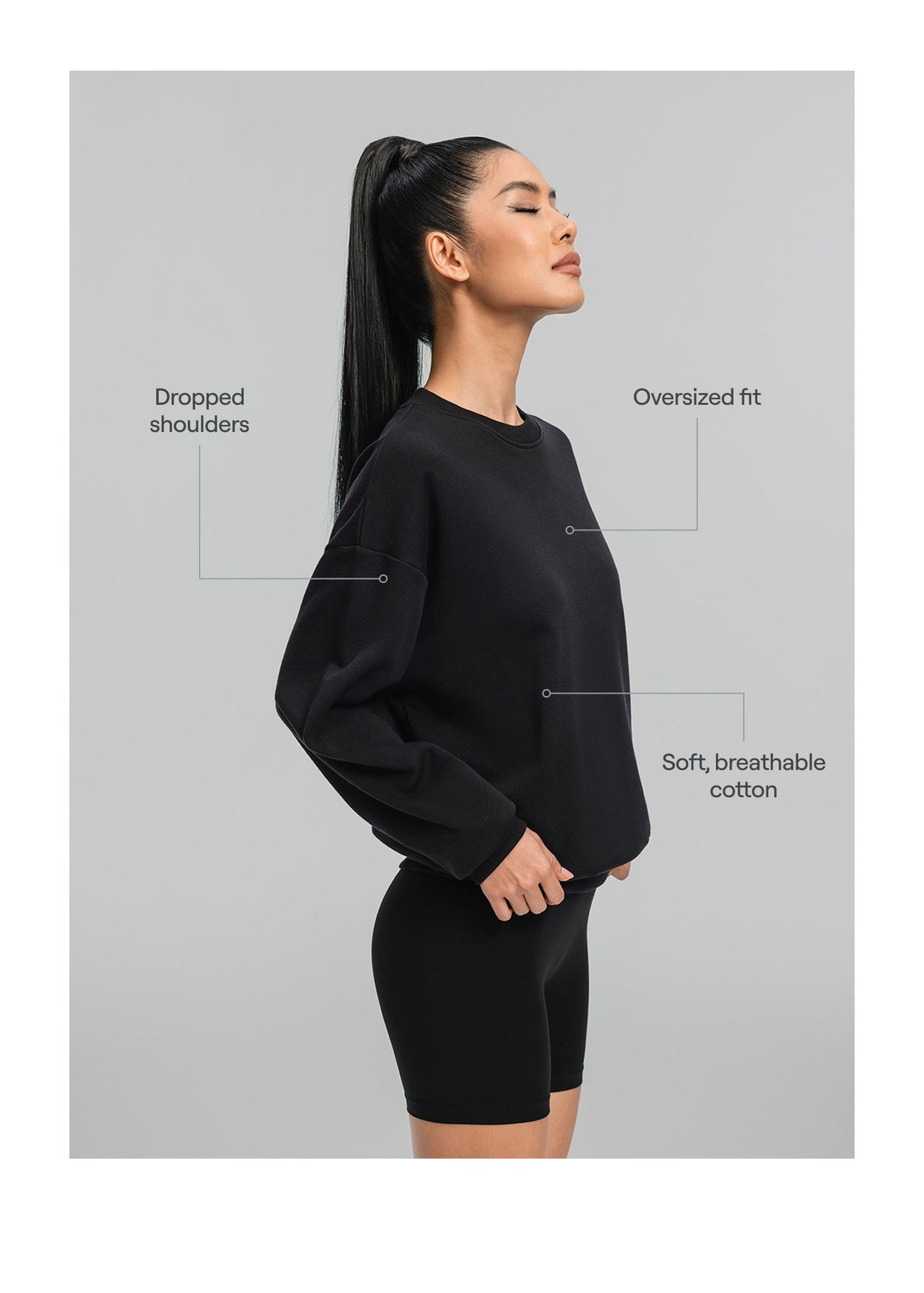 Everyday Active Sweatshirt | Black