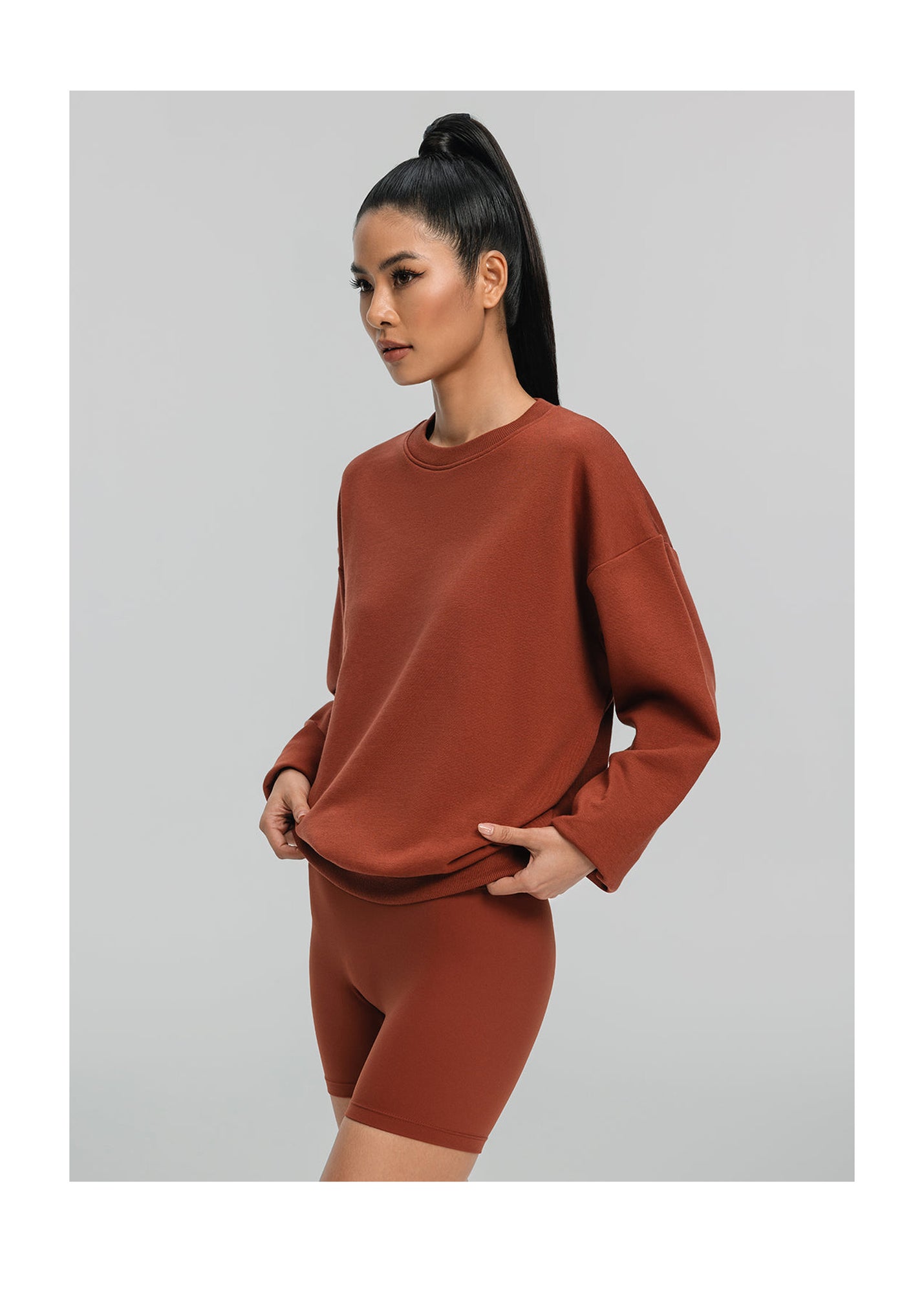 Everyday Active Sweatshirt | Rust Brown