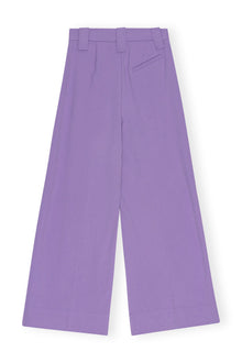 Light Solid High Waist Flared Leg Pants | Purple Haze
