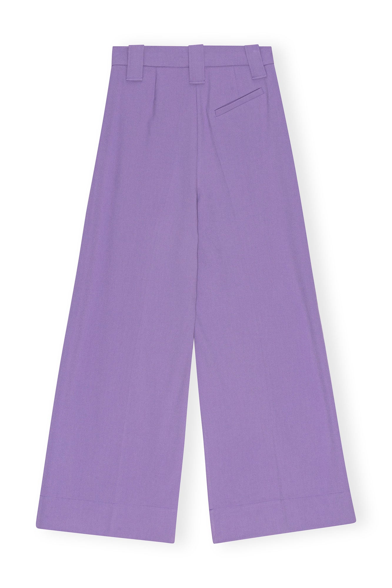 Light Solid High Waist Flared Leg Pants | Purple Haze