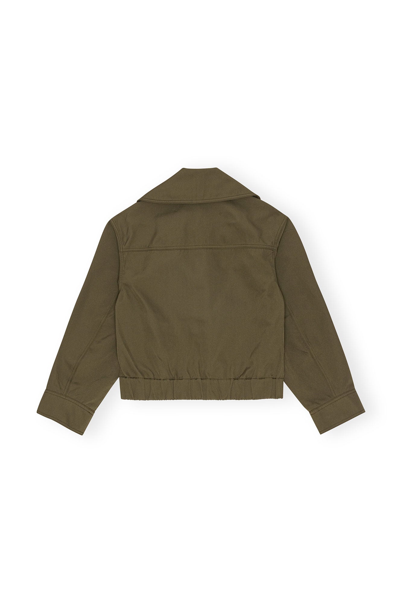 Heavy Twill Wide Collar Short Jacket | Kalamata