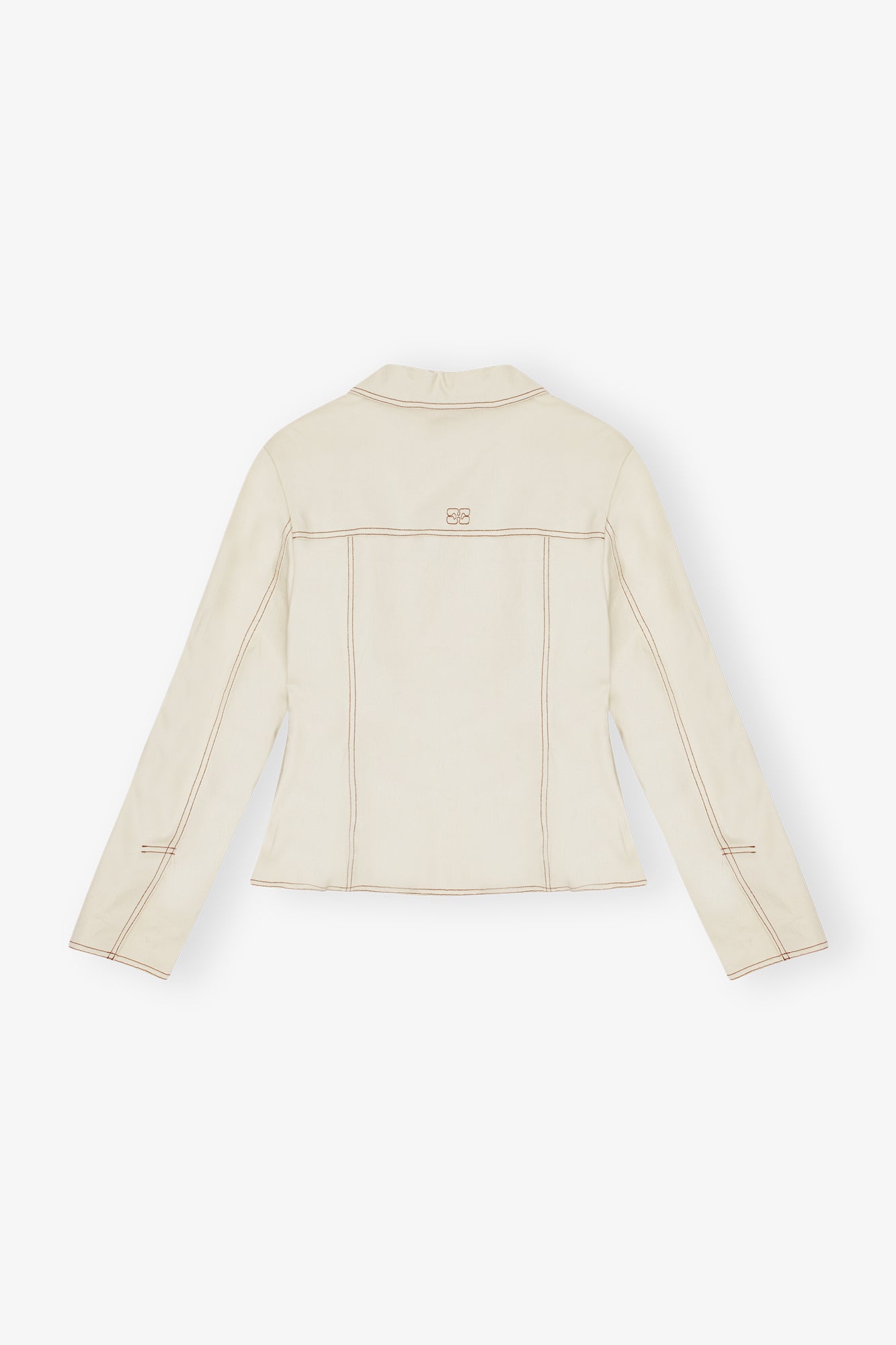 Herringbone Canvas Fitted Blazer | Summer Sand