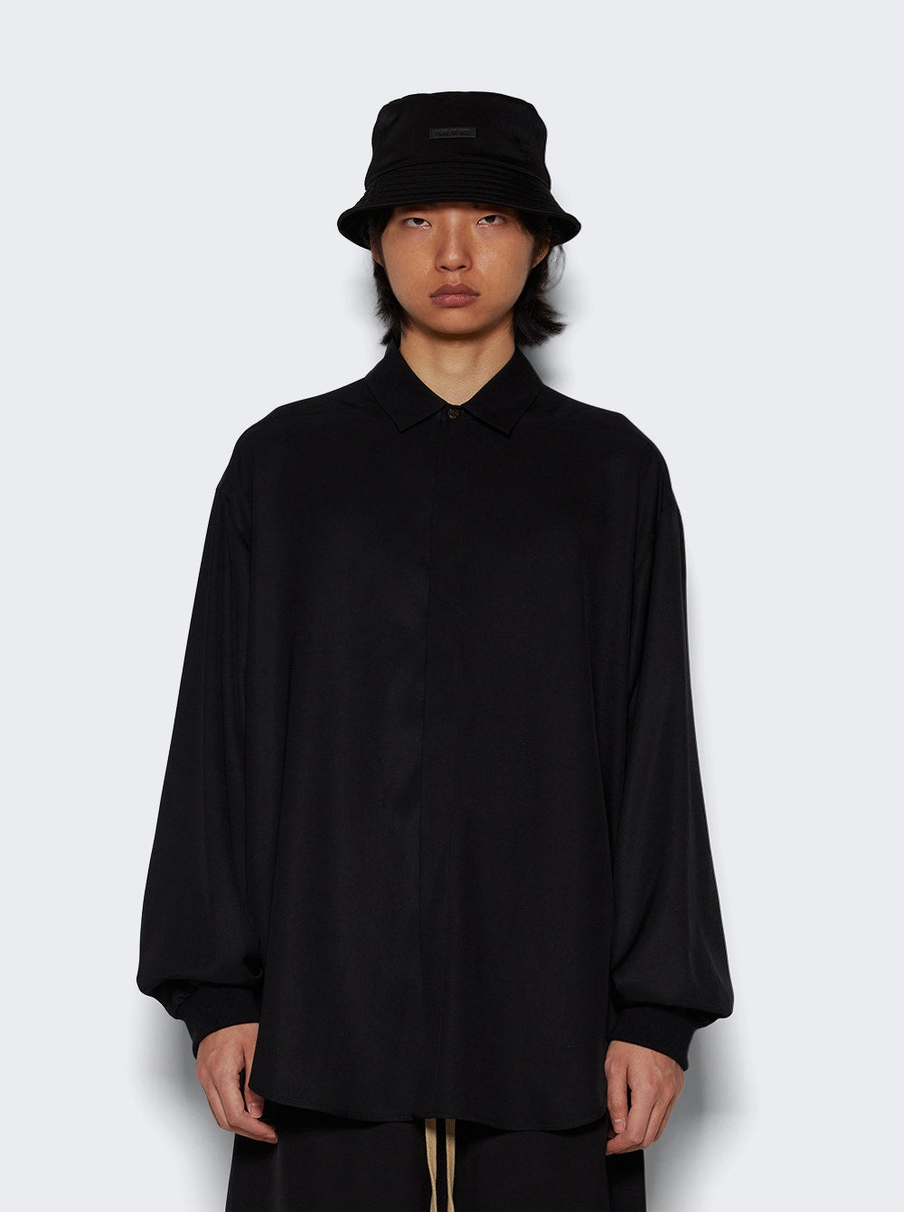 Men | Fear of God | Double Layer Shirt | Black