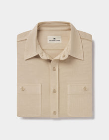 Men | Lennox Jersey Button Up | Oat
